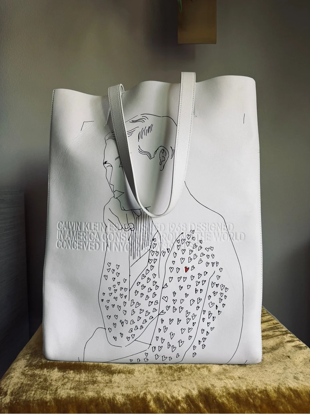 Calvin Klein 205W39NYC x Andy Warhol Leather Tote Bag